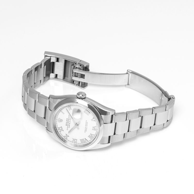 datejust 36 mm, cadran blanc en acier inoxydable datejust 36 mm, cadran blanc en acier inoxydable