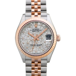 rolex datejust 31 – Éclat argenté & or everose